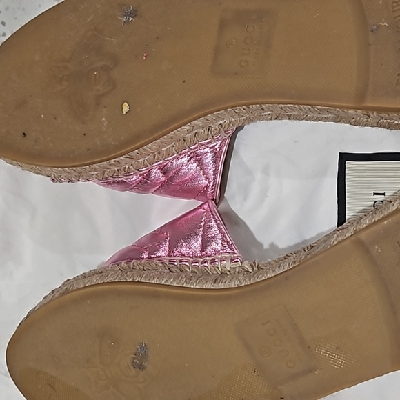 Gucci barbie pink metallic slides 10 41 - Picture 5 of 8